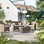 Rattan Áruház - 'Leonardo Royal' rattan kerti garnitúra