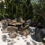 Rattan Áruház - 'Bordeaux V. rattan étkezőgarnitúra'