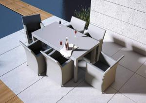 Rattan Áruház - Zumm TOLEDO kerti étkezőasztal (állítható méretű asztal)