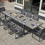 Primavera kerti étkező garnitúra bővíthető kerti asztal