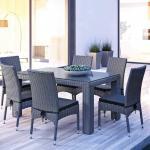 Rapallo + Strato rattan kerti étkező garnitúra